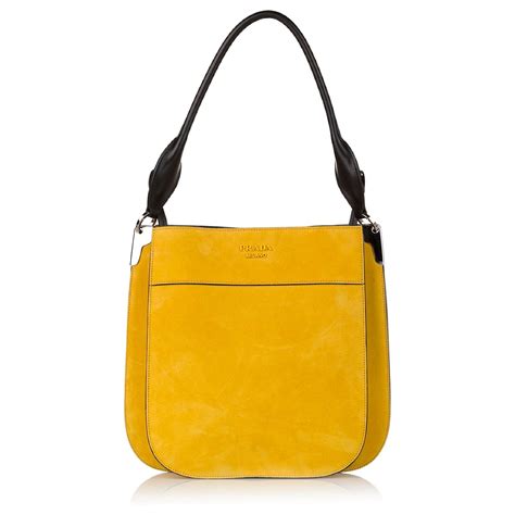 prada margit shoulder suede yellow|Prada Livermore.